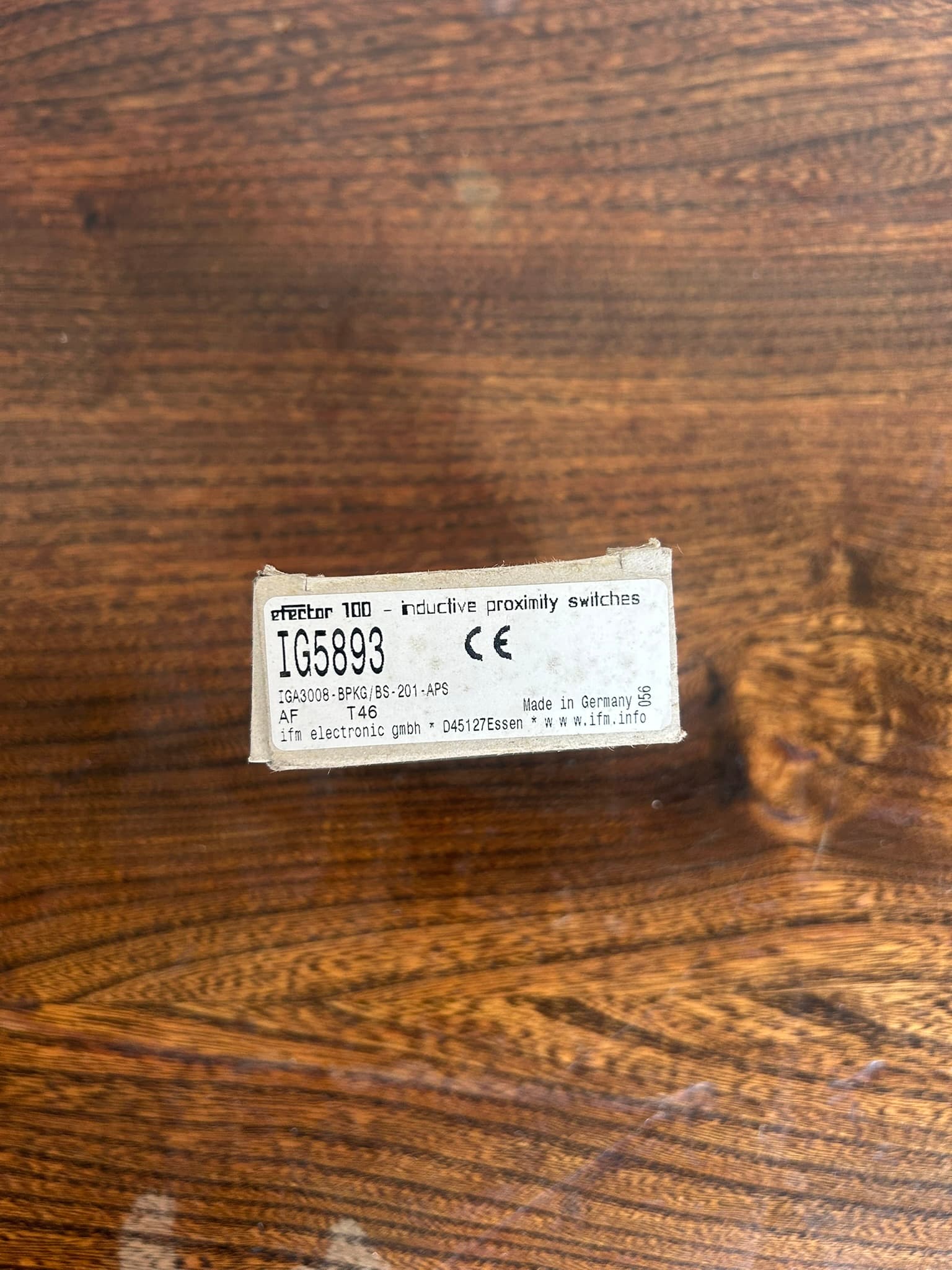 ifm electronic IG5893 Threaded Barrel Proximity Sensor product photograph