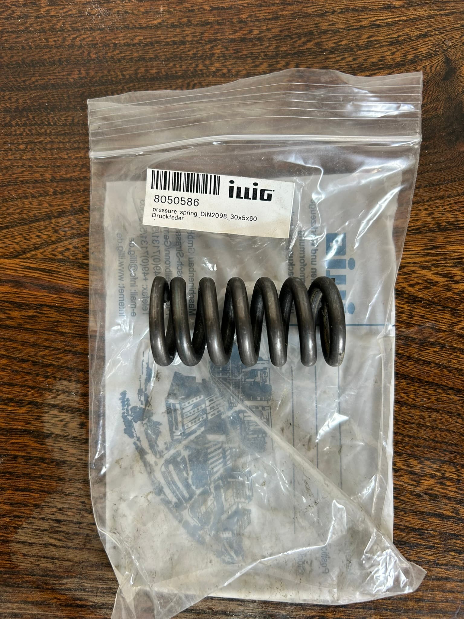 Pressure Spring DIN 2098 product photograph